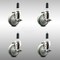 Service Caster 4 Inch 316SS Gray Poly Swivel 1-1/8 Inch Expanding Stem Caster Set Brake SCC SCC-SS316EX20S414-PPUB-TLB-118-4 - alternate 3